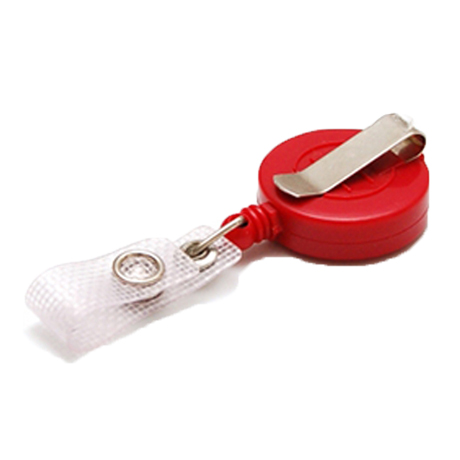 Plastic reel with reinforced strap
